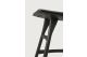 OSSO STOOL - VARNISHED OAK - BLACK - BLACK LEATHER