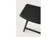 OSSO STOOL - VARNISHED OAK - BLACK - BLACK LEATHER