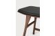 OSSO STOOL - VARNISHED OAK - BROWN - BLACK LEATHER