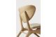EYE LOUNGE CHAIR - VARNISHED OAK - OFF WHITE 