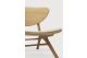 EYE LOUNGE CHAIR - VARNISHED OAK - OFF WHITE 