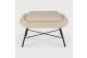 BARROW FOOTSTOOL - OFF WHITE FABRIC 60 x 45 x 38