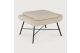 BARROW FOOTSTOOL - OFF WHITE FABRIC 60 x 45 x 38