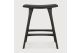 OSSO COUNTER STOOL - VARNISHED OAK - BLACK 
