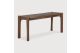 PI BENCH - VARNISHED TEAK - BROWN 126 x 35 x 46	11