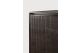 GROOVES TV CUPBOARD - VARNISHED TEAK - OFF BLACK 