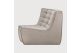 N701 MODULAR SOFA - ECRU ECO FABRIC - 45° ROUND 