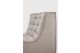 N701 MODULAR SOFA - ECRU ECO FABRIC - 45° ROUND 