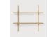 PI WALL SHELF - OAK - 2 SHELVES 100 x 35 x 91