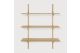 PI WALL SHELF - OAK - 3 SHELVES 100 x 35 x 126	