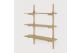PI WALL SHELF - OAK - 3 SHELVES 100 x 35 x 126	