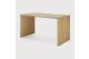 U DESK - VARNISHED OAK - RECTANGULAR - WITH CABLE 