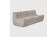 N701 MODULAR SOFA - ECRU ECO FABRIC - 3 SEATER 