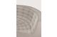 N701 MODULAR SOFA - ECRU ECO FABRIC - 90° ROUND 