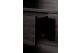 GROOVES CUPBOARD - VARNISHED TEAK - OFF BLACK 