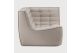 N701 MODULAR SOFA - ECRU ECO FABRIC - 90° SQUARE 