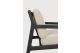 JACK OUTDOOR LOUNGE CHAIR - VARNISHED TEAK - BLACK