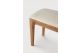 BOK OUTDOOR BENCH - TEAK - NATURAL FABRIC