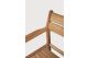 JACK OUTDOOR DINING CHAIR FRAME - TEAK - WITH ARMS