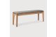 BOK OUTDOOR BENCH - TEAK - MOCHA FABRIC