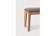 BOK OUTDOOR BENCH - TEAK - MOCHA FABRIC