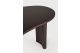 BOOMERANG DESK - VARNISHED MAHOGANY - DARK BROWN 