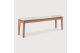 BOK OUTDOOR BENCH - TEAK - OFF WHITE FABRIC 