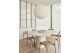 ELEMENTS DINING TABLE - VARNISHED MICROCEMENT - OFF WHITE - PEBBLE SHAPE 200 X 143 X 76 26426