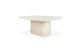 ELEMENTS DINING TABLE - VARNISHED MICROCEMENT - OFF WHITE - PEBBLE SHAPE 200 X 143 X 76 26426