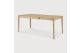 BOK EXTENDABLE DINING TABLE - VARNISHED OAK - RECTANGULAR 120/180 X 90 X 76 55206