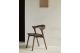 BOK DINING CHAIR - VARNISHED TEAK - BROWN - BLACK LEATHER 50 X 54 X 76 10685