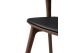 BOK DINING CHAIR - VARNISHED TEAK - BROWN - BLACK LEATHER 50 X 54 X 76 10685