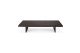 GROOVES COFFEE TABLE - VARNISHED TEAK - OFF BLACK - RECTANGULAR 170 X 120 X 34 12258