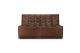 N701 MODULAR SOFA - CHESTNUT LEATHER - 2 SEATER 140 X 91 X 76 20290