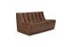 N701 MODULAR SOFA - CHESTNUT LEATHER - 2 SEATER 140 X 91 X 76 20290