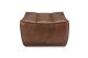 N701 FOOTSTOOL - CHESTNUT LEATHER 70 X 70 X 43 20294