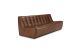 N701 MODULAR SOFA - CHESTNUT LEATHER - 3 SEATER 210 X 91 X 76 20291