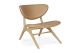 EYE LOUNGE CHAIR - VARNISHED OAK - SIENNA LEATHER 