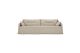 WEAVE SOFA - BONE FABRIC - 3 SEATER - REMOVABLE COVER 244 X 95 X 75 21412