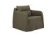 WEAVE LOUNGE CHAIR - GREEN FABRIC - REMOVABLE COVER 80 X 87 X 75 21411