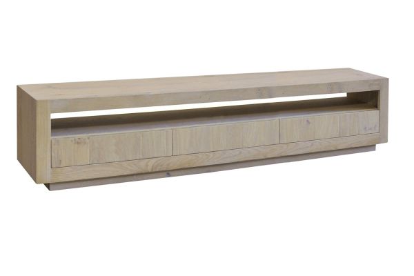 TV-opzet HELDER 3la open vak / plint 45x215x40 ETV032

