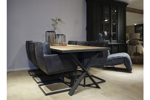 STEEL dining table 250x100x76