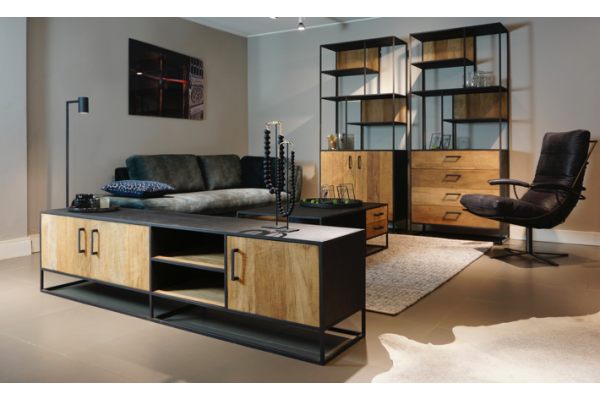 STEEL TV meubel 200 x 40 x 50 cm