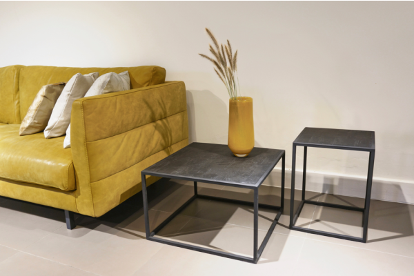 STEEL Sidetable Black 55 x 55 x 35 cm