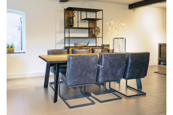 STEEL dining table 250 x 100 x 76 cm