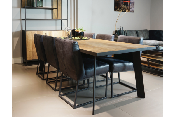 STEEL dining table 250 x 100 x 76 cm