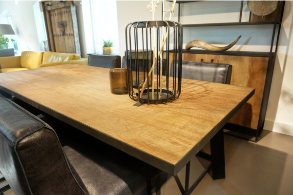 STEEL dining table 250 x 100 x 76 cm