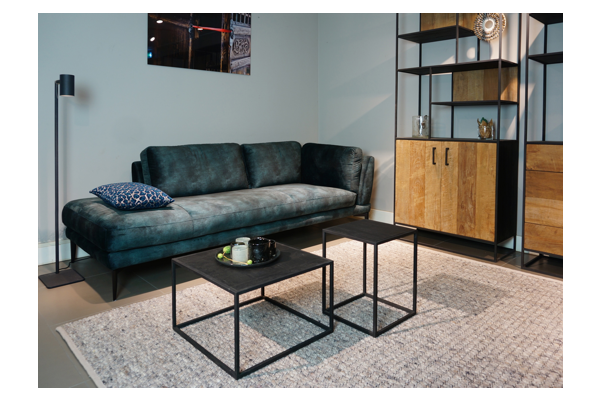 STEEL Sidetable Black 35 x 35 x 45 cm