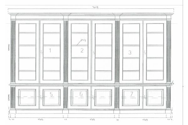 Maatwerk Vitrinekast