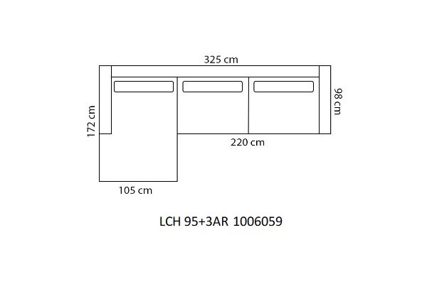 Haveli Dreams - 3-zits + longchair 95